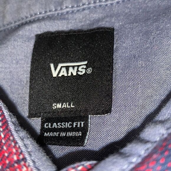 Mens Vans “Off The Wall” Classic Fit Button Up Longsleeve Shirt - Picture 3 of 6